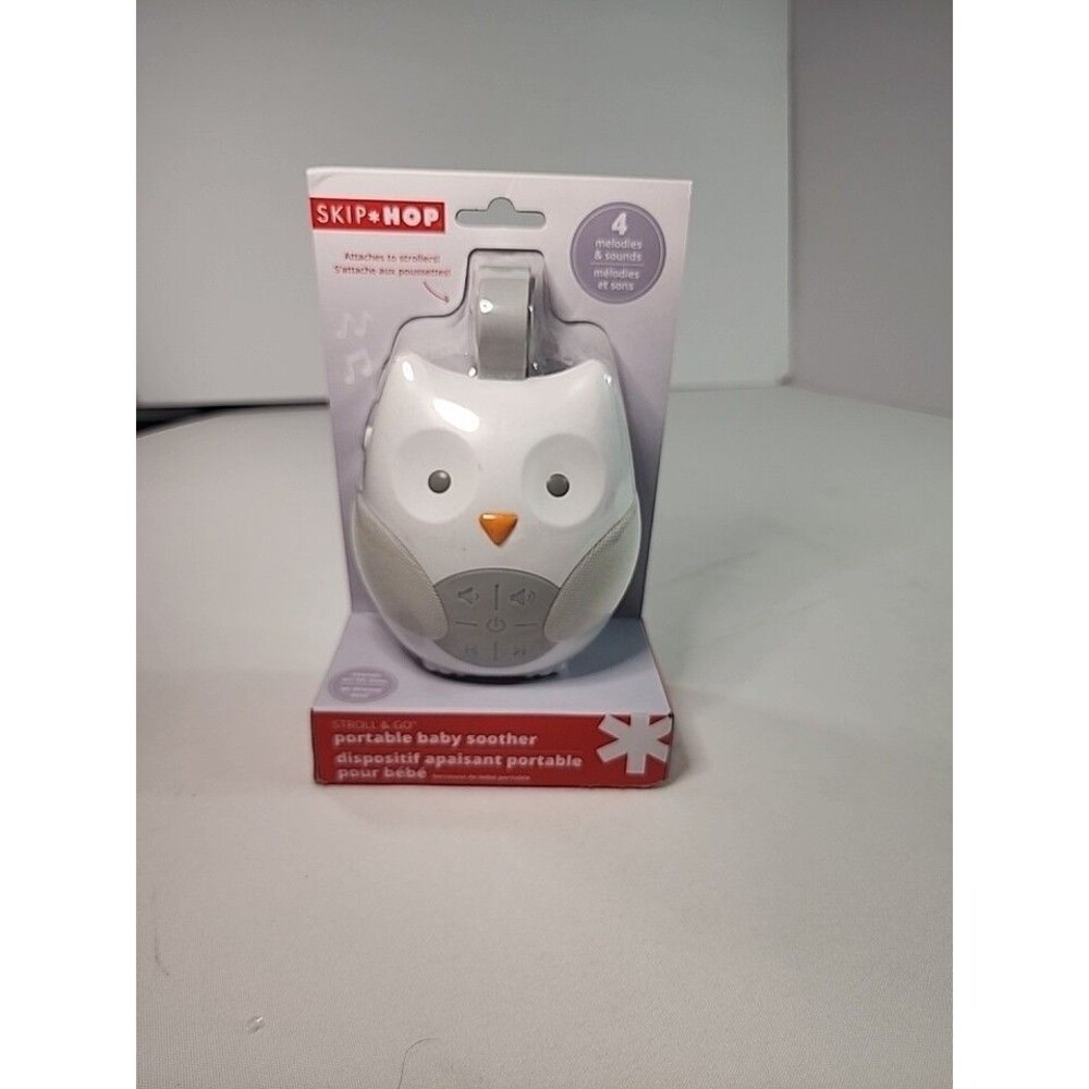Skip Hop Stroll & Go Portable Baby Soother Owl Music Car Seat Toy Sound (9286)